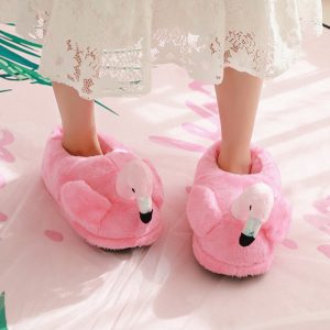 chausson flamant rose