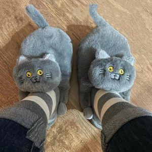 chaussons femme animaux rigolos
